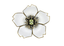 Load image into Gallery viewer, Plum Blossom White-Yellow Brooch
